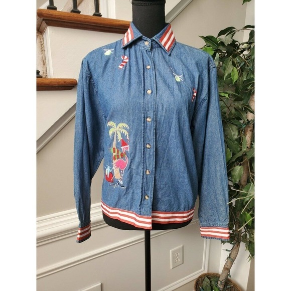 Light House Apparel Blue 100% Cotton Vintage Shirt - Picture 11 of 11